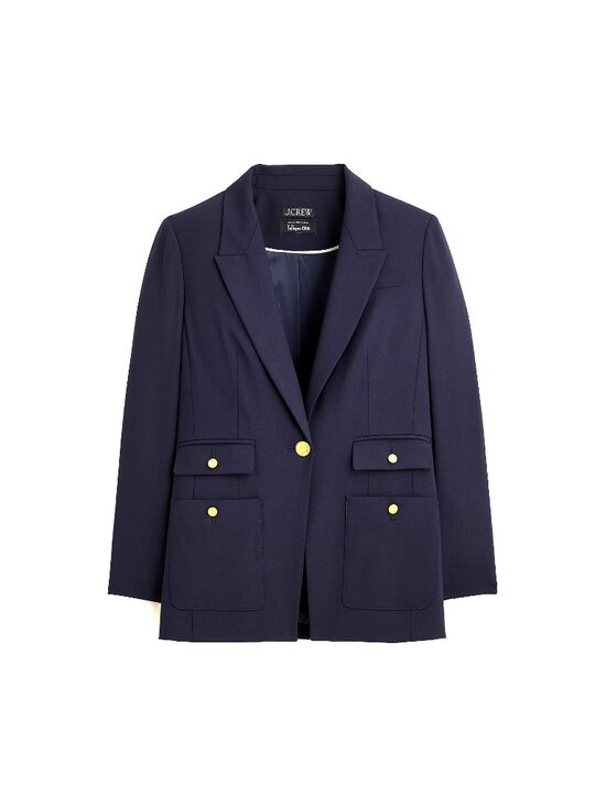 J. Crew Jackets & Blazers - NWT J.Crew Tall Vivienne Blazer in Navy Italian Bi-stretch Wool Blend Jacket 16T